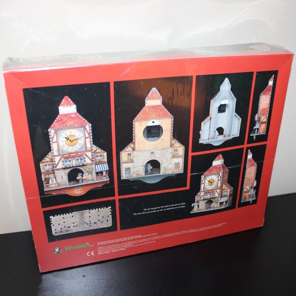 3/$77❤️new sealed Wrebbit PUZZ 3D BAVARIAN CLOCK 404 pcs puzzle 1996 vintage - Picture 4 of 7